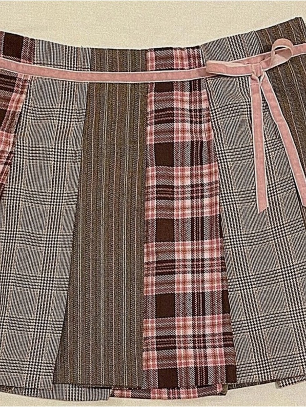 Y2K Amy Byer girls patch plaid skirt 8